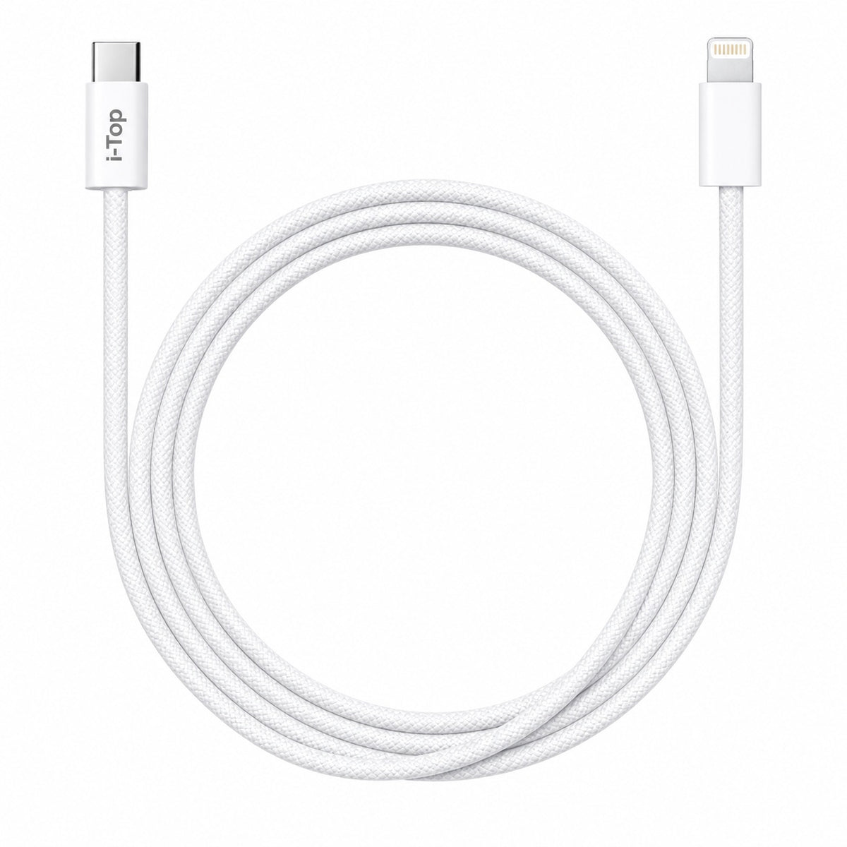 i-Top Type C to Lightning Braided Fast Charging Cable With High-Speed Data Transfer Compatible with iPhone 11, iPhone 11 Pro, iPhone 11 Pro Max