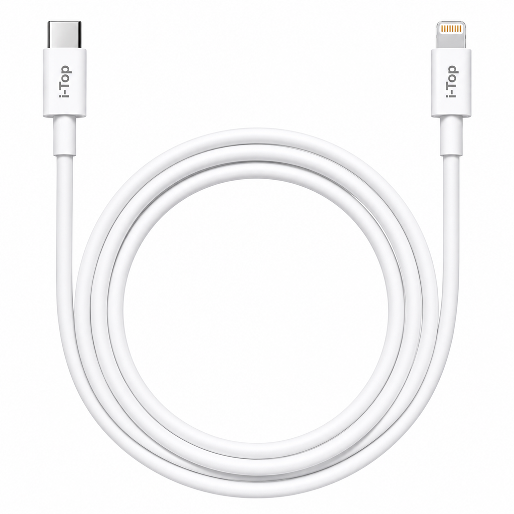i-Top Type C to Lightning Fast Charging Cable With High-Speed Data Transfer Compatible with iPhone 14/14 Pro/ 14 Pro Max with 6 Months Manufacturing Warranty