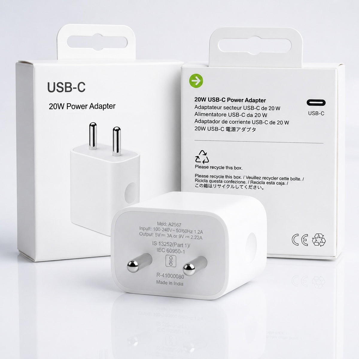 iPhone 20W USB-C Charger Adapter for iPhone, iPad & AirPods
