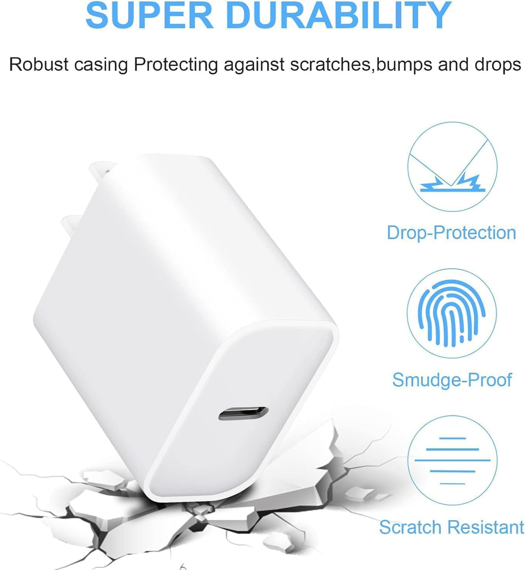 iPhone 20W USB-C Charger Adapter for iPhone, iPad & AirPods