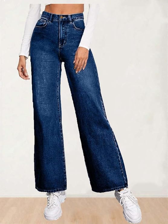 KOTTi Women’s High-Waist Straight-Fit Denim Jeans – Style and Fashionable Casual Wear