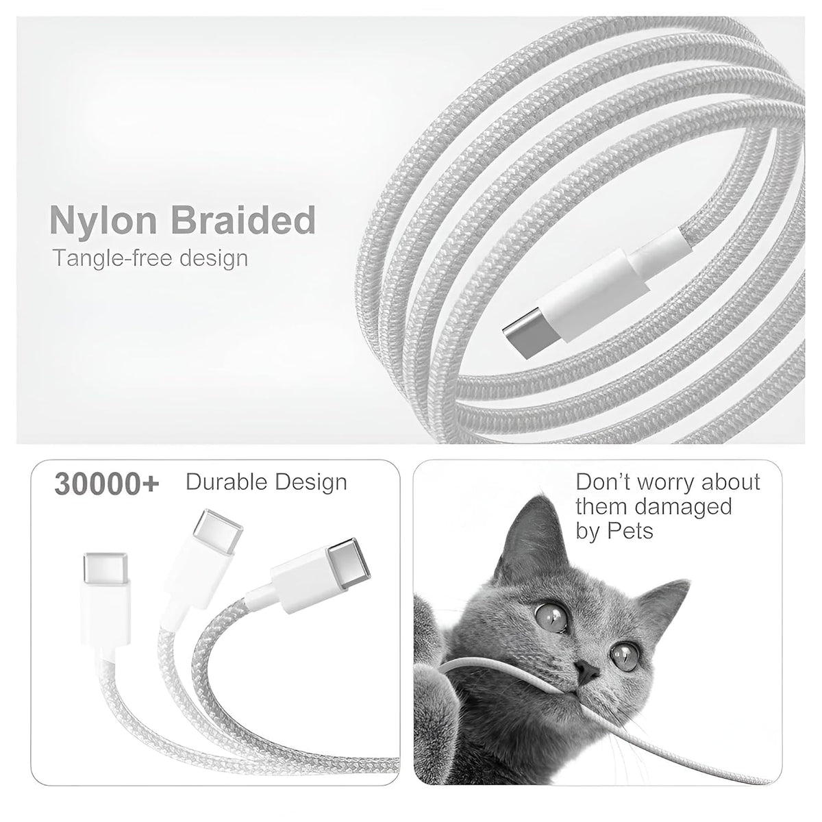 i-Top Type C to Type C fast charging data cable. come with 3 Months manufacturing warranty.