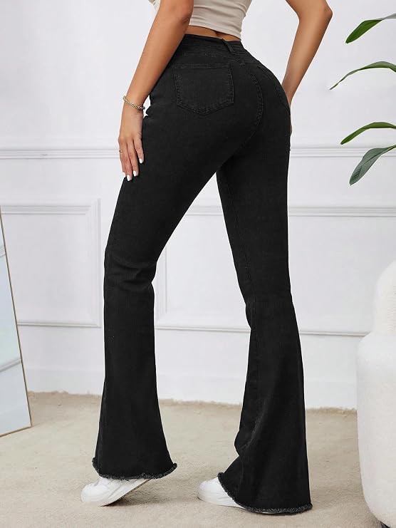 KOTTi Women's High Waist Flared Fit Stretchable Denim Jeans for Casual (2. B0FKLRS72P)