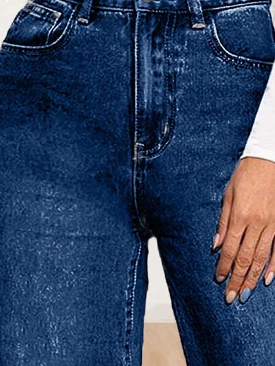 KOTTi Women’s High-Waist Straight-Fit Denim Jeans – Style and Fashionable Casual Wear