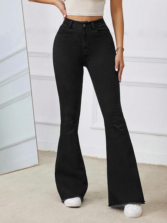 KOTTi Women's High Waist Flared Fit Stretchable Denim Jeans for Casual (2. B0FKLRS72P)