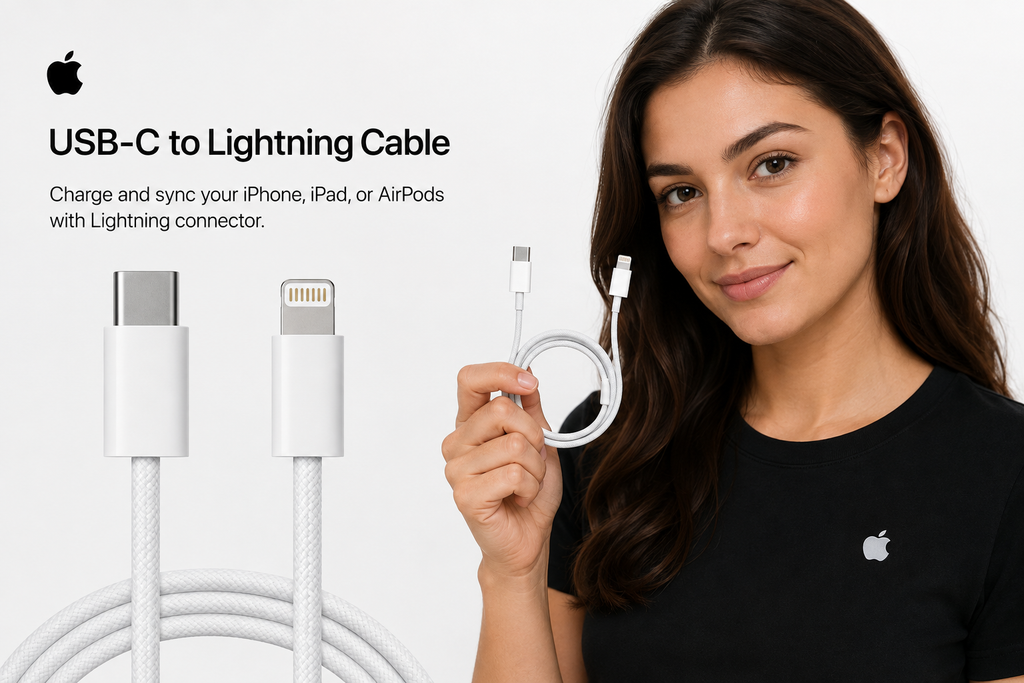 AppleAura 27W Type C to Lightning Fast Charging Cable With High-Speed Data Transfer Compatible with iPhone 14/14 Pro/ 14 Pro Max/ 13/13 Pro/ 13 ProMax/ 12/11/XR/XS/X/8 S
